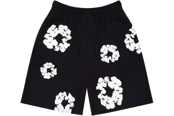 Denim Tears The Cotton Wreath Shorts Black