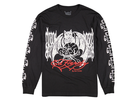 Ed Hardy Ken Carson Chaos Rhinestone LS Tee (Pre-Owned)