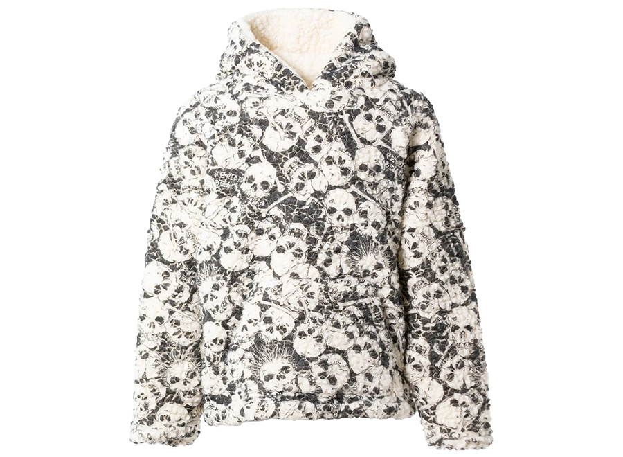 ERL Printed Vintage Fleece Hoodie Skull