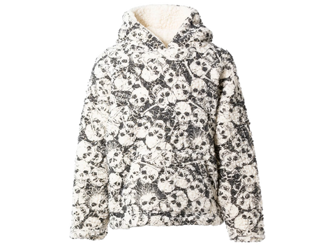 ERL Printed Vintage Fleece Hoodie Skull (Pre-Owned)