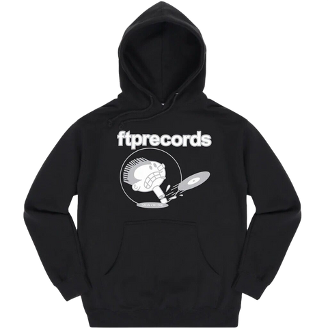 FTP Records Pullover Hoodie Black