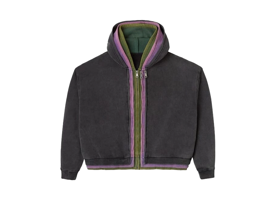 GV GALLERY Triple Zip Up Splice Hoodie