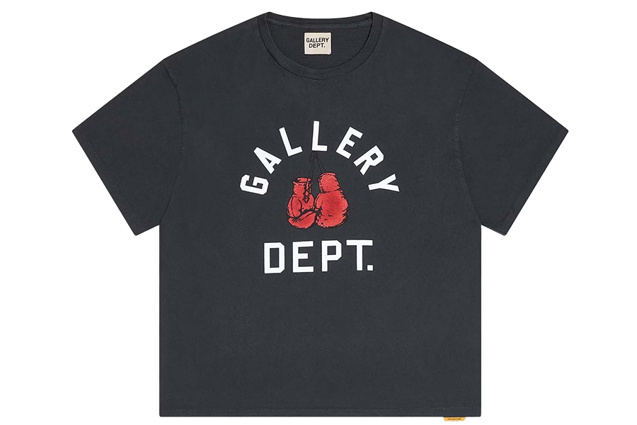 Gallery Dept Boxing Merch Tee Vintage Black