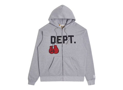 Gallery Dept. Boxing Merch Zip Hoodie Heather Grey (Pre-Owned)
