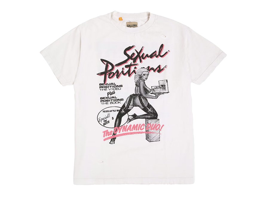 Gallery Dept. Doc Johnson Sexual Positions T-shirt White