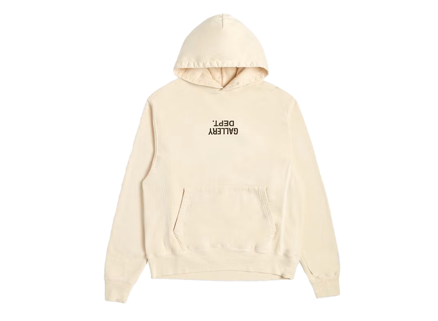 Gallery Dept. Fucked up Logo Hoodie Cream (Pre-Owned)