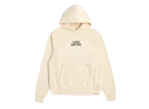 Gallery Dept. Fucked up Logo Hoodie Cream (Pre-Owned)
