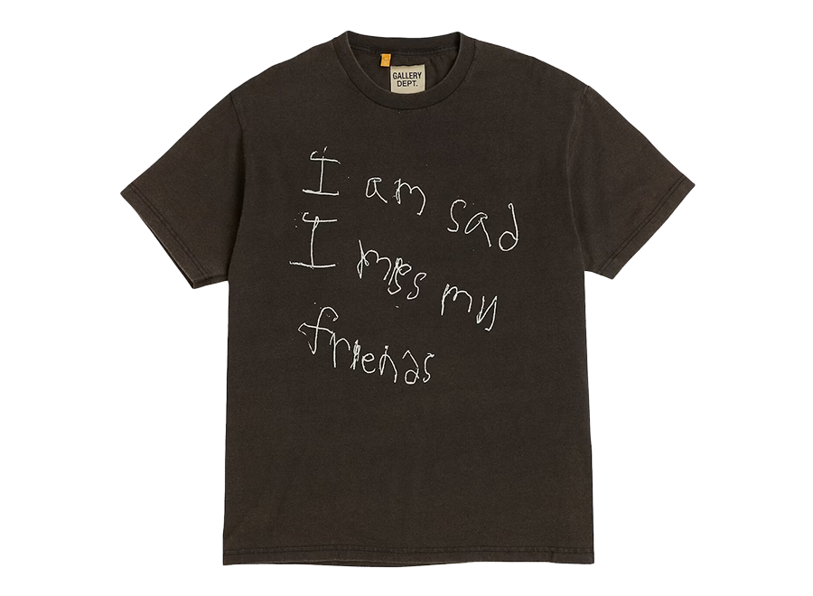 Gallery Dept. I Am Sad T-Shirt Black