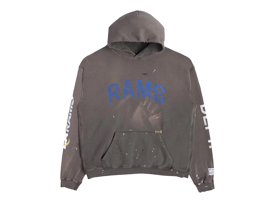 Gallery Dept. LA Rams 90's Vintage Hoodie Washed Black (Pre-Owned)