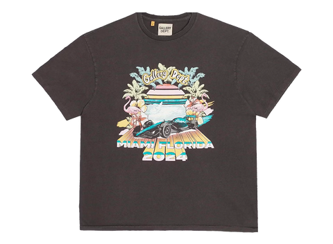 Gallery Dept. x Miami International Autodrone "Miami Grand Prix" Auction Tee Vintage Black (Pre-Owned)