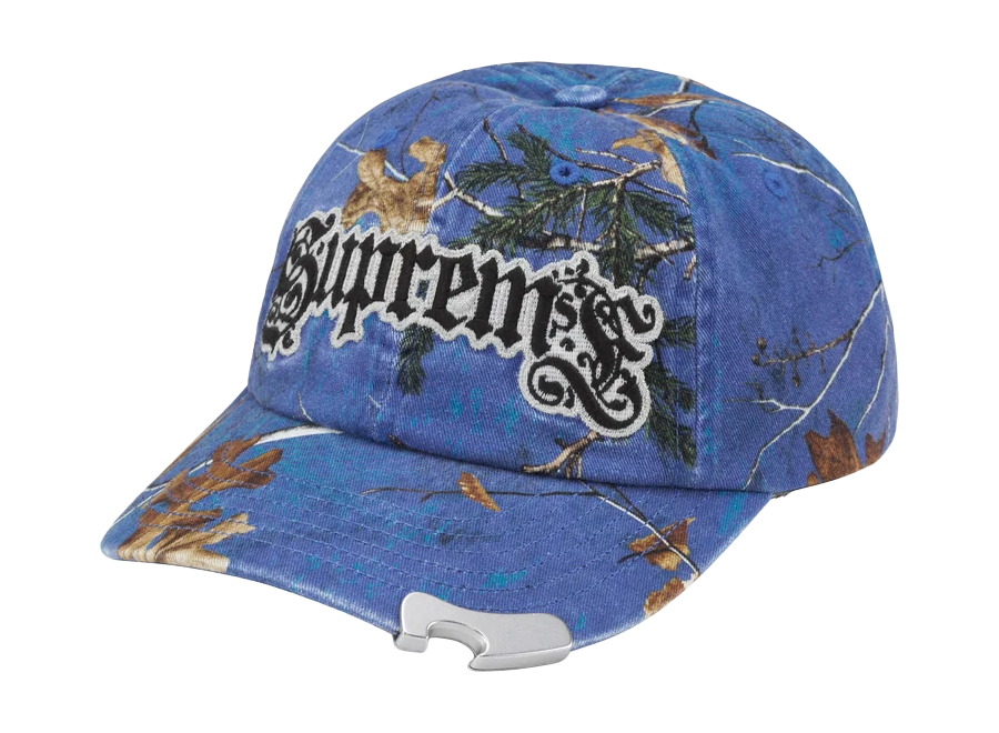 Supreme Real Tree Bottle Opener 6-Panel Blue