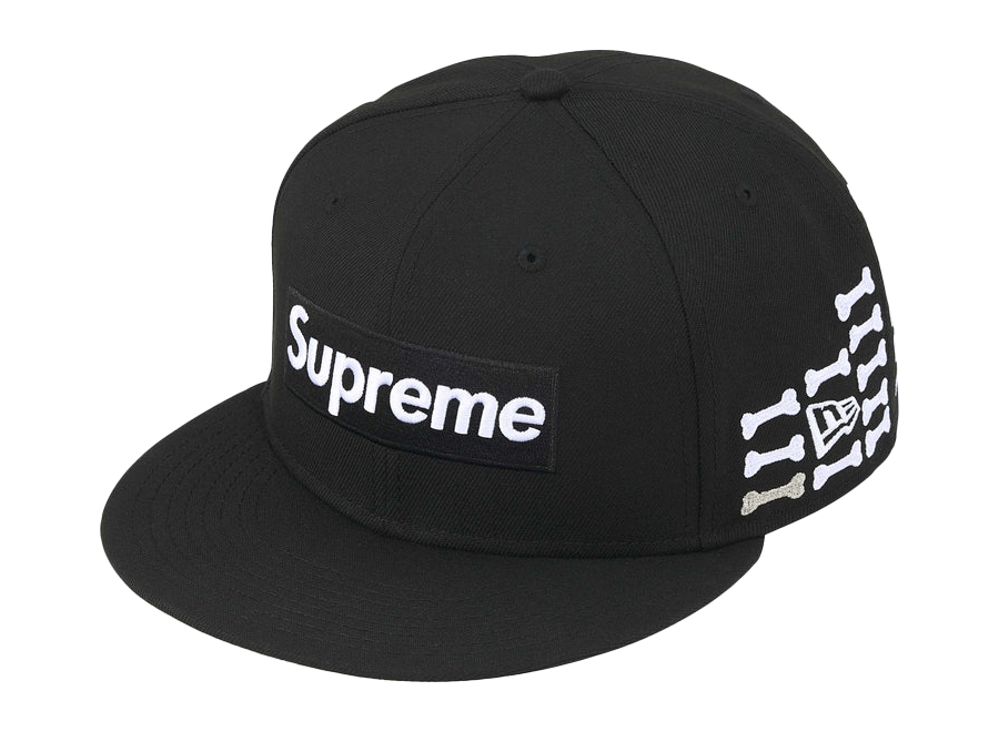 Supreme Bones Box Logo New Era Fitted Hat