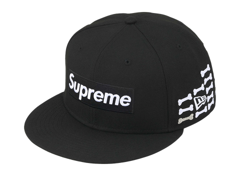 Supreme Bones Box Logo New Era Fitted Hat