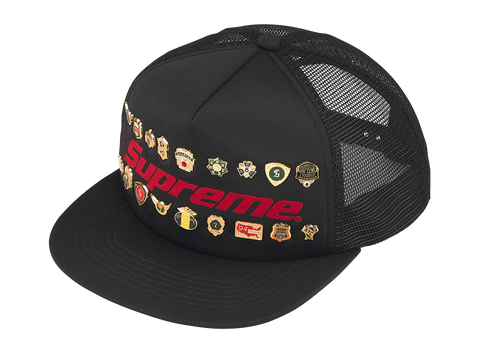 Supreme Pins Mesh Back 5-Panel Black