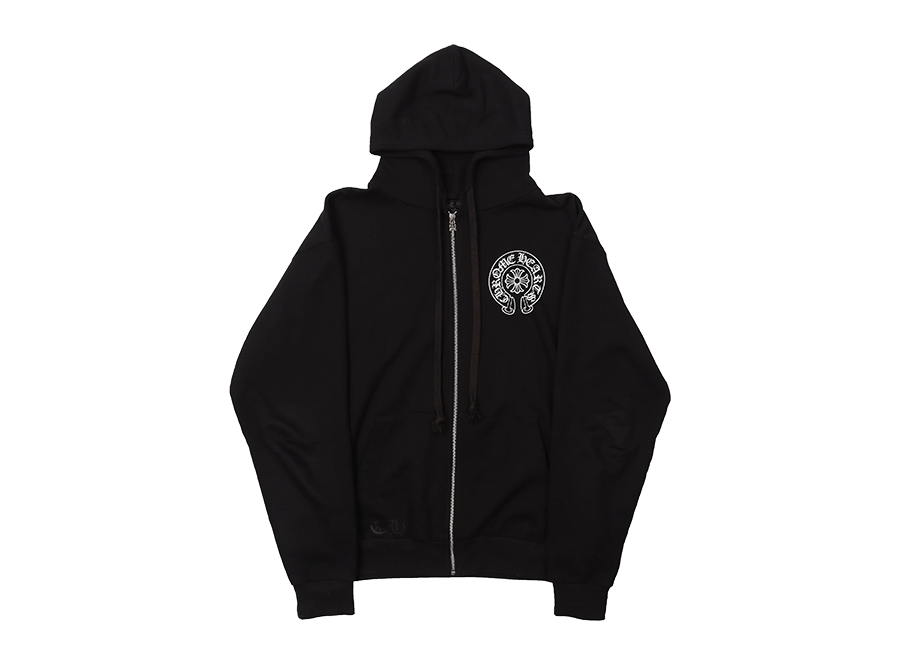 Chrome Hearts Los Angeles Horseshoe Logo Zip-Up Hoodie