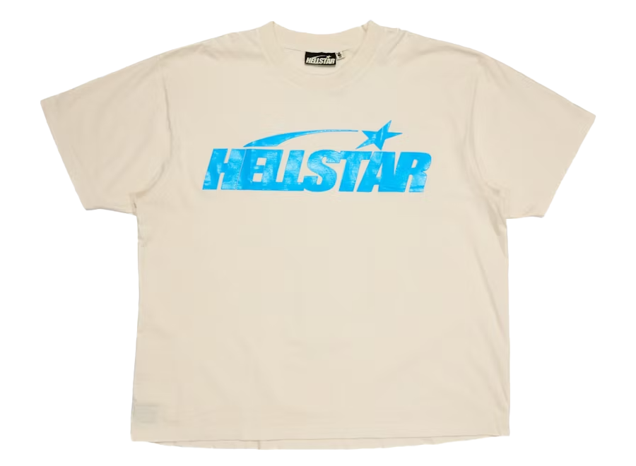 Hellstar Classic T-shirt (Gel Print) White/Blue