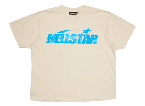 Hellstar Classic T-shirt (Gel Print) White/Blue