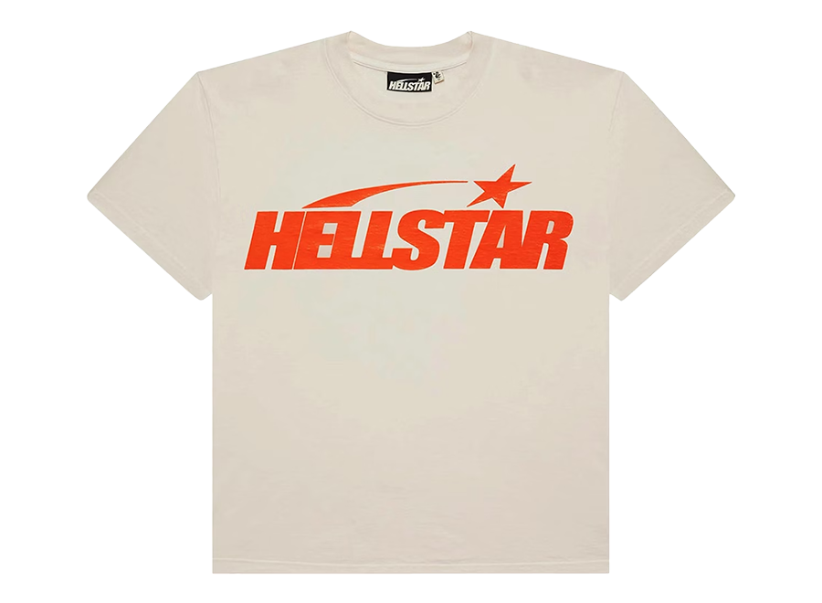 Hellstar Classic T-shirt (Regular Print) White/Orange (Pre-Owned)