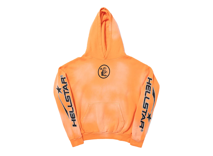 Hellstar Fire Orange Hoodie Orange Dye (Pre-Owned)