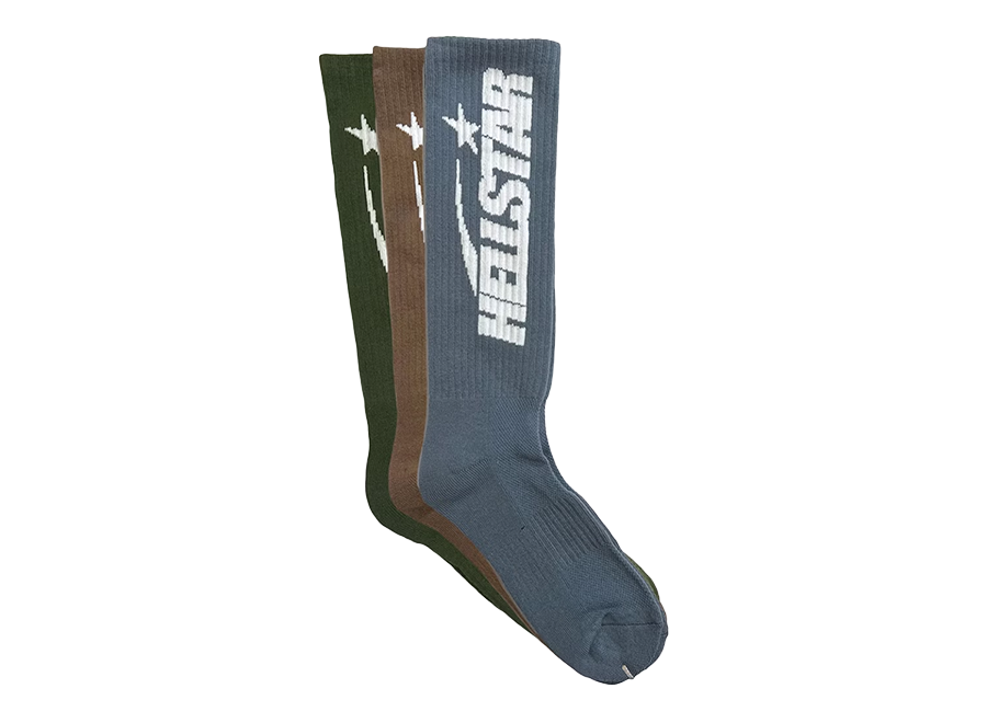 Hellstar Logo Socks (3 Pack) Earth Tone