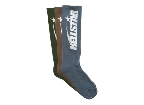 Hellstar Logo Socks (3 Pack) Earth Tone