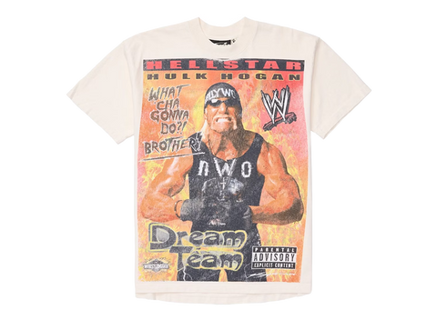 Hellstar Wrestlemania Hulk Hogan T-Shirt Cream White (Pre-Owned)