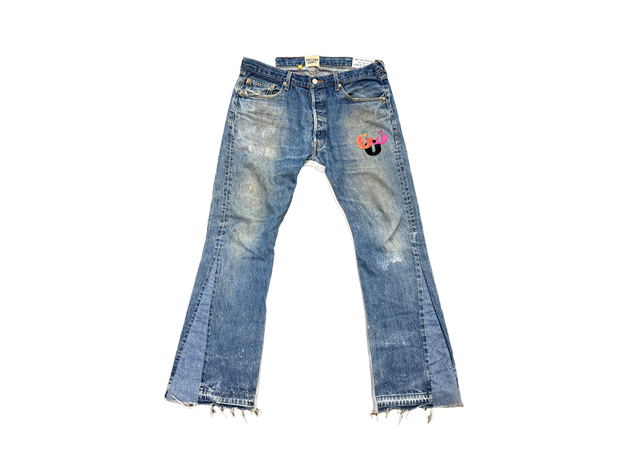 Gallery Dept. LA Flare Denim Light Indigo With G Patches
