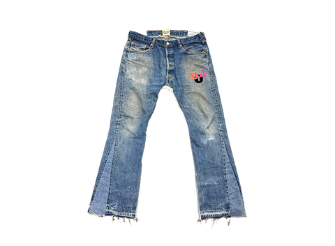 Gallery Dept. LA Flare Denim Light Indigo With G Patches (Pre-Owned)
