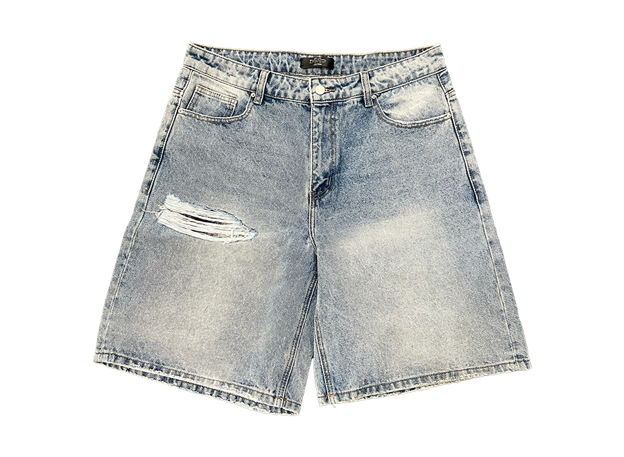 HMDD Distressed Jean Shorts