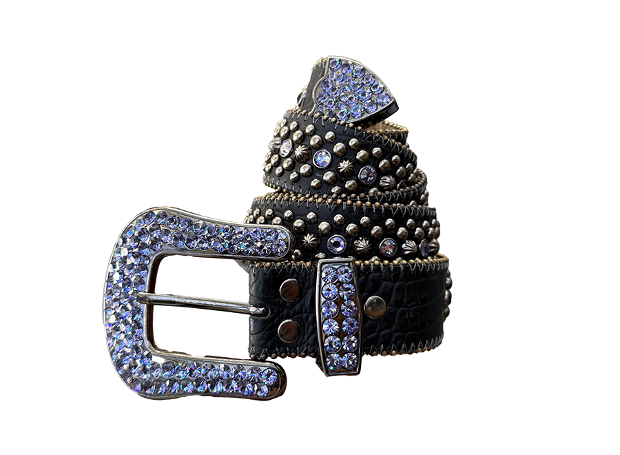 B.B. Simon Swarovski Belt Purple (Pre-Owned)