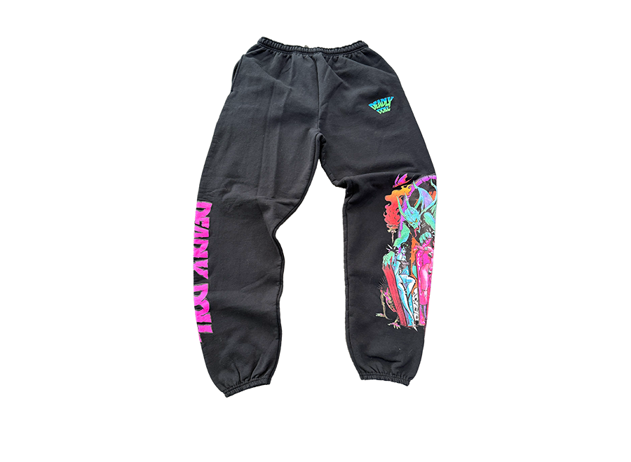 Deadly Doll Sweat Pants Black (Pre-Owned)