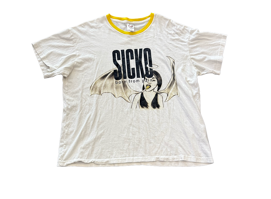 Sicko Rex Ringer Tee Yellow (Pre-Owned)
