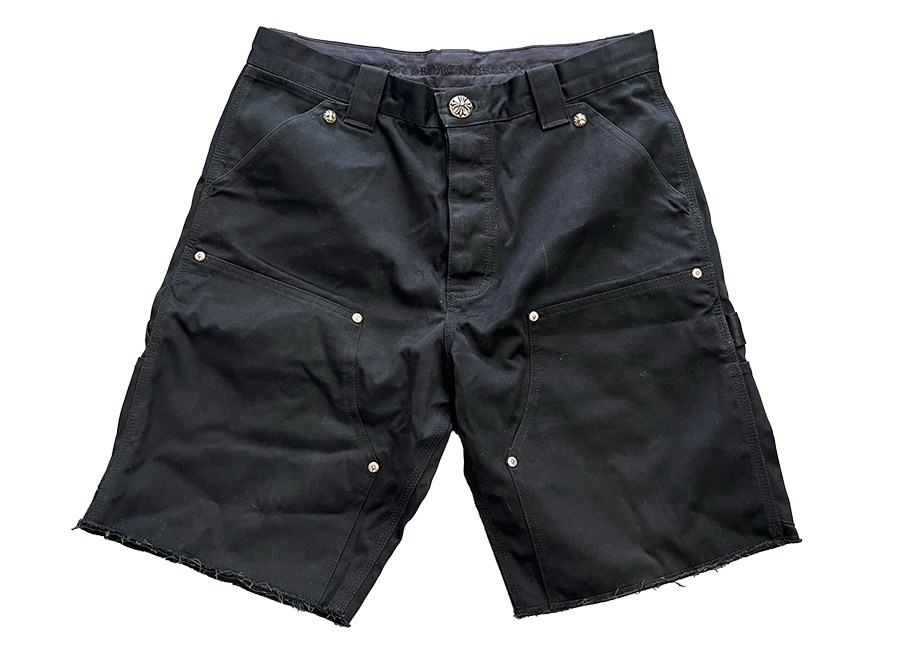 Chrome Hearts Double Knee Carpenter Shorts Black (Pre-Owned)