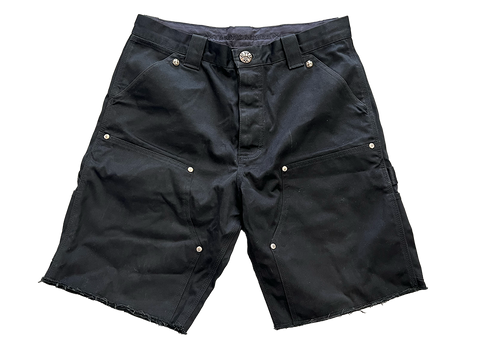 Chrome Hearts Double Knee Carpenter Shorts Black (Pre-Owned)