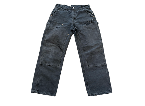 Vintage Black Washed Carhartt Double Knee Pants (Pre-Owned)