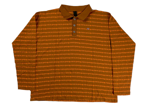 Chrome Hearts ‘F*ck You’ Longsleeve Polo T-Shirt Orange (Pre-Owned)
