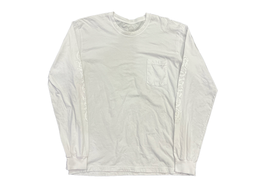 Chrome Hearts Neck Logo Pocket T-Shirt White (Pre-Owned)