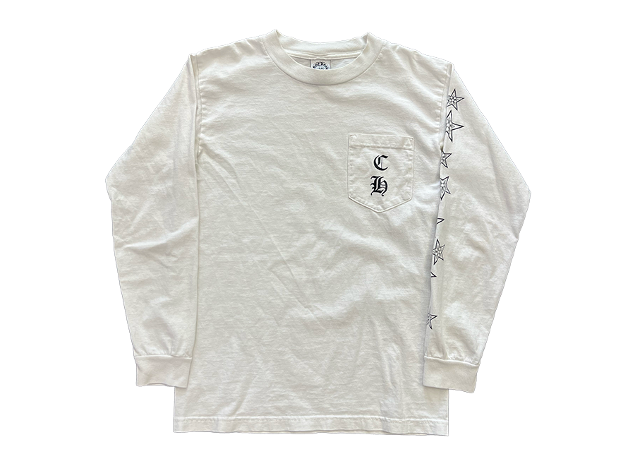Chrome Hearts Vintage CH Longsleeve T-Shirt White (Pre-Owned)