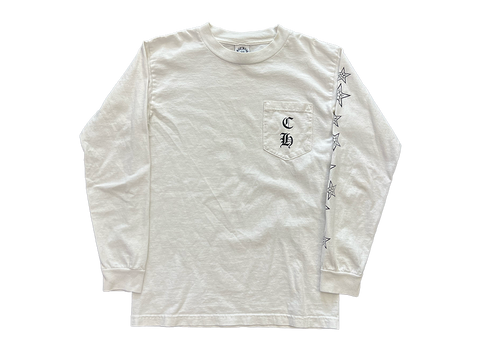 Chrome Hearts Vintage CH Longsleeve T-Shirt White (Pre-Owned)