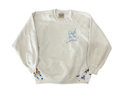 Gallery Dept. French Stitched Paint Splatter Crewneck (Pre-Owned)