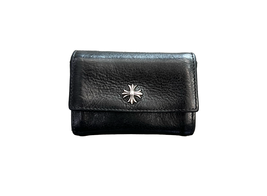 Chrome Hearts CH Plus Button Leather Wallet (Pre-Owned)