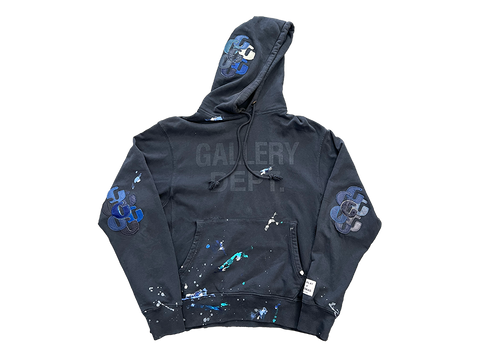 Gallery Dept. Center Logo Hoodie Navy (28 G Patches) (Pre-Owned)