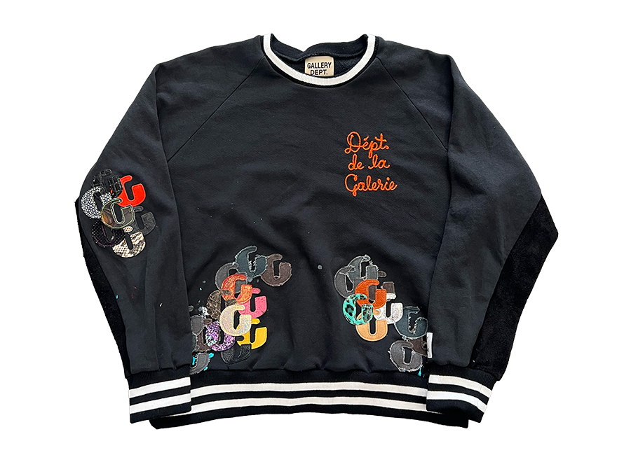 Gallery Dept. French Stitched Crewneck Black (31 G Patches) (Pre-Owned)