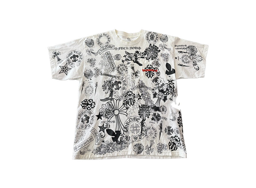 Vintage Chrome Hearts All-Over Print T-Shirt (Pre-Owned)