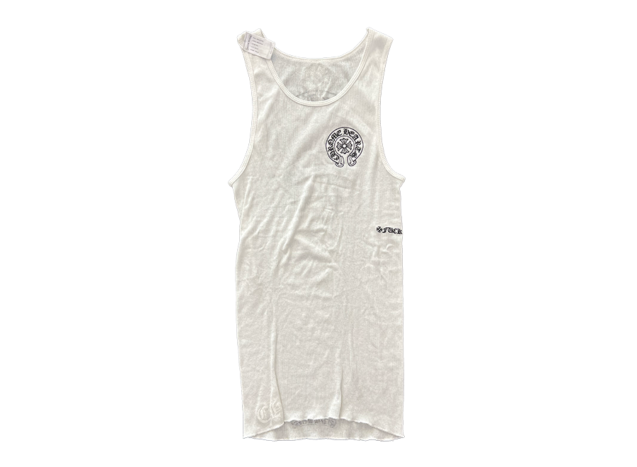 Chrome Hearts Horseshoe F*ck You Tank Top White (Pre-Owned)