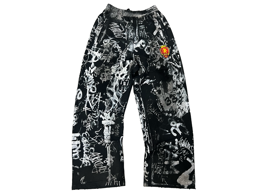 Balenciaga Graffiti Skater Sweatpants Black