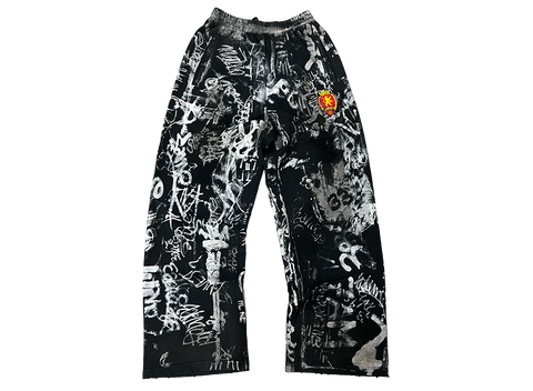 Balenciaga Graffiti Skater Sweatpants Black (Pre-Owned)