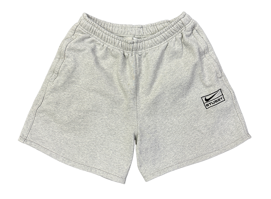 Stussy x Nike Fleece Shorts Grey