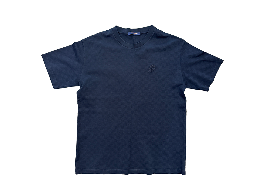 Louis Vuitton Damier Jacquard T-Shirt Navy (Pre-Owned)