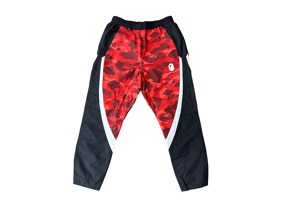 BAPE Camo Track Pants Red